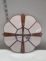 A bespoke stained glass wall clock d30cm, shipping unavailable