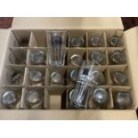 A job lot of new assorted beer glasses, shipping unavailable