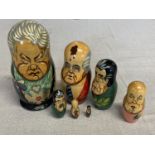 A Russian President themed nesting doll set