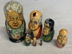 A Russian President themed nesting doll set