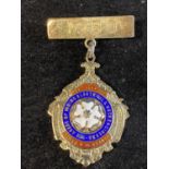 A hallmarked silver medal for the association of mining electrical engineers