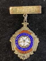 A hallmarked silver medal for the association of mining electrical engineers