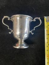 A small hallmarked silver trophy 68.72 grams.