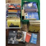 A large collection of auction house catalogues including Sotheby's, Christies etc with a job lot