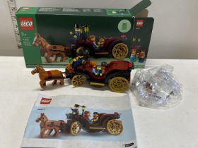 A Lego Winter Time Carriage Ride model 40603, with original box etc, shipping unavailable