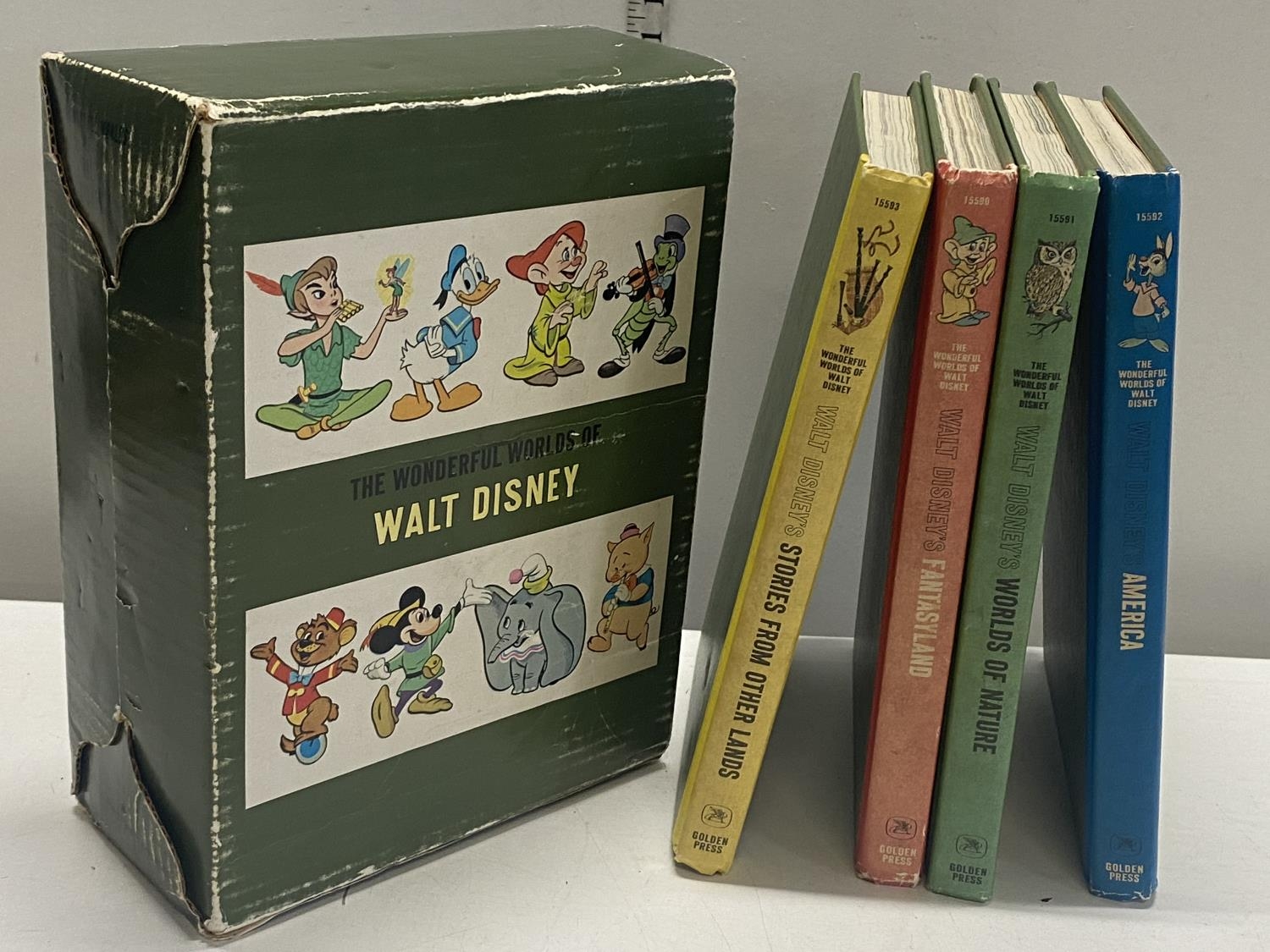 A vintage set of Disney children's books