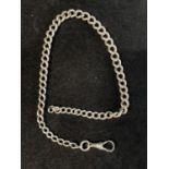 A hallmarked silver Albert chain 27.39g