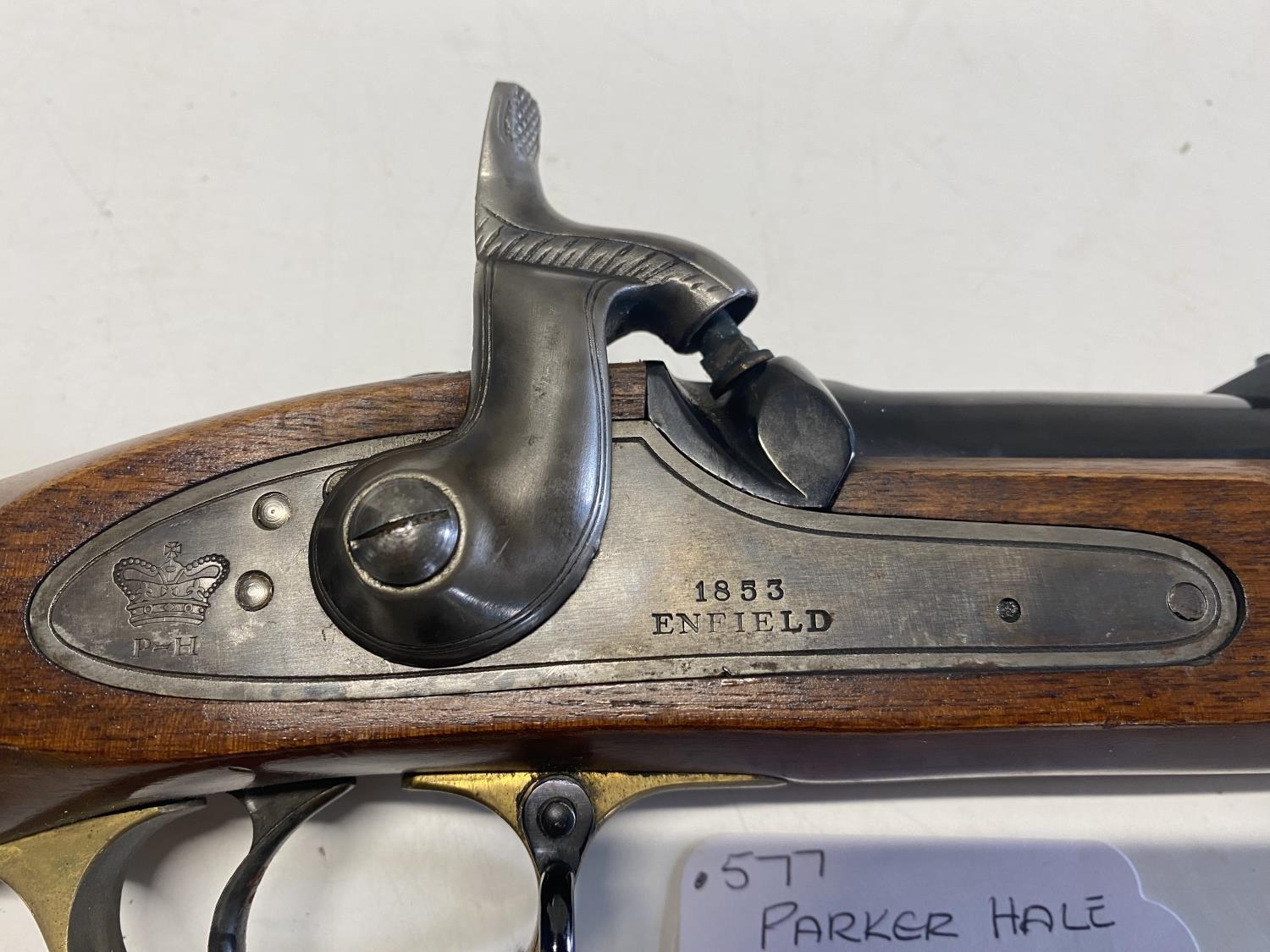 A Parker Hale reproduction 1853 Enfield muzzle loading rifle. 2909. Current Firearm Certificate - Image 2 of 5