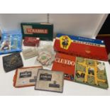 A selection of assorted vintage and other board games (unchecked)