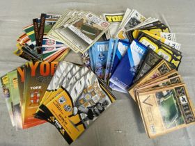 A large job lot of assorted vintage York rugby league programmes