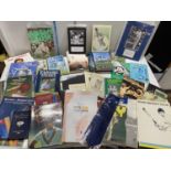 A large selection of mainly Yorkshire County cricket club related programmes, books and other