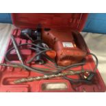 A boxed 240v hammer drill (untested), shipping unavailable