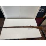 A Parker Hale reproduction 1853 Enfield muzzle loading rifle. 2909. Current Firearm Certificate