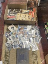 A job lot of assorted vintage movie star related ephemera