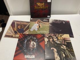 A box set of five Rod Steward albums