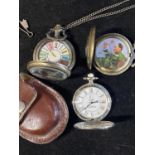 Three assorted pocket watches