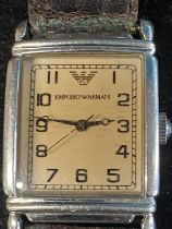 A vintage Emporio Armani wrist watch in working order