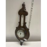 A oak cased barometer L52cm, shipping unavailable