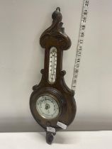 A oak cased barometer L52cm, shipping unavailable