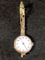A 9ct gold Ladies wrist watch (both strap & body marked 9ct gold) gross weight 17.45g