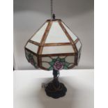 A bespoke Tiffany style lamp h70cm, shipping unavailable