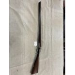 A J. Hollis & Sons 12 gauge side by side black powder only shotgun. Serial number 52682. Current