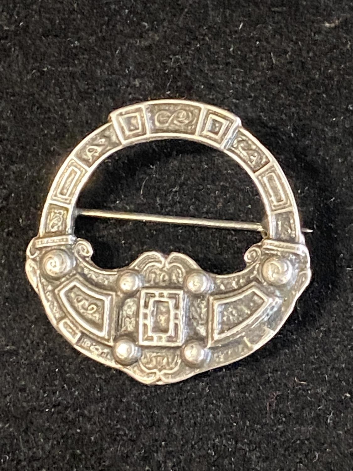 A Scottish hallmarked silver brooch