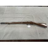 A Antonio Zoli .577 muzzle loading zouave carbine. Black powder only. Serial number 19447. Current