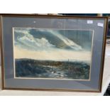 A original framed watercolour by Ashley Jackson dated 1985 75x56cm, shipping unavailable