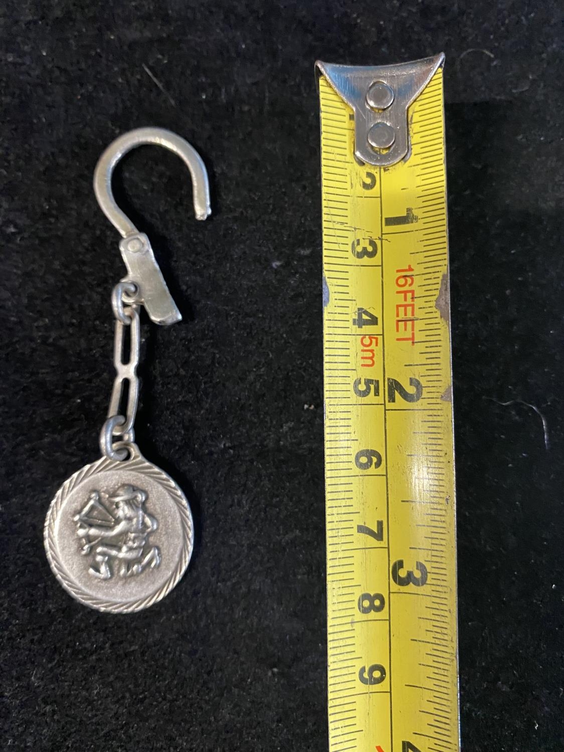 A 800 silver key ring.