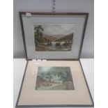 Two artists framed artists proof by Joseph F Primm 46x55cm, shipping unavailable