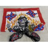 A American themed bandana and two American spurs straps.