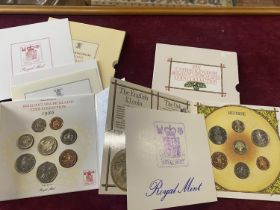 Two British uncirculated coins sets for 1986 & 1987