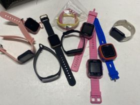 A job lot of assorted sports and Vtec watches etc (untested)