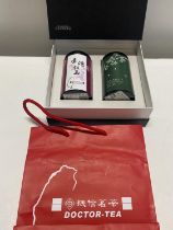 A box set of new Doctor Tea from Taiwan. Taiwan Ruby Black tea and AliShan Oolong Tea