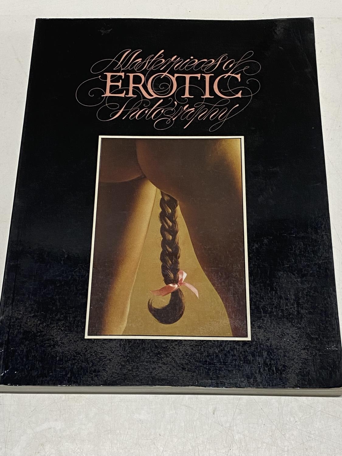 A book entitled 'Masterpieces of Erotic Photography'