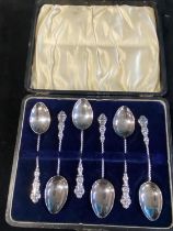 A set of six fully hallmarked tea spoons total weight 29.69g