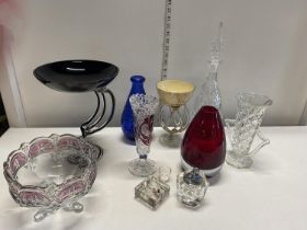 A good selection of assorted art glass and other items. No shipping