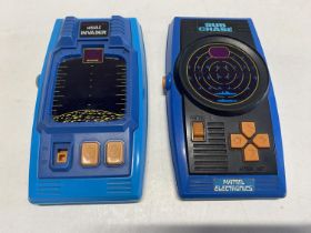 Two vintage handheld electronic games. (untested)