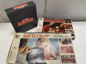 A selection of vintage board games