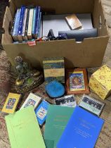 A good box of items relating to Buddha, meditation and Buddhist philosophy. No shipping.