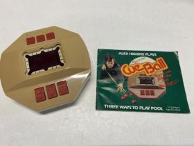 A vintage Alex Higgings electronic cue ball game. (untested)