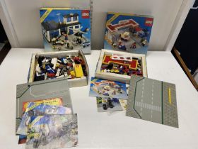 Two boxes of vintage Lego (unchecked)