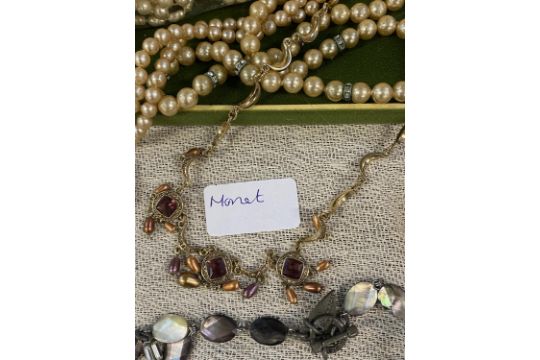 A selection of assorted costume jewellery including Monet, Tree of Life and pearls etc - Image 2 of 5