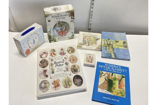 A selection of Beatrix Potter & Peter Rabbit related books