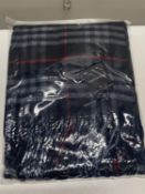 A new with tags Burberry 100% lambs wool Navy shawl 206 x 70cm