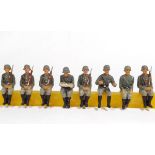 German military, Lineol or Elastolin or others, composition figures, 7-7,5 cm size, made in Germany 
