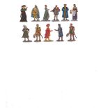 Flat tin figures "flats", standart size 30mm, painted, figures made of lead and tin, not suitable fo