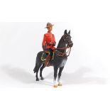 Canada, Mounty, Elastolin or Lineol or others, composition and plastic figures, big size, made after