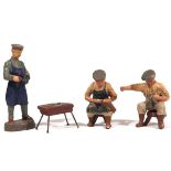 German military, Elastolin or Lineol or others, composition figures, big size, made in Germany befor